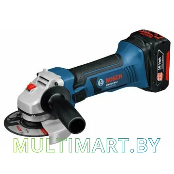 Угловая шлифмашина Bosch GWS 18 V-LI Professional 060193A30K (с 2-мя АКБ 5Ah, кейс)